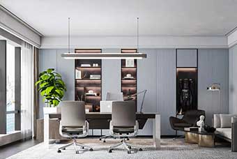 文山轻奢风格-书房