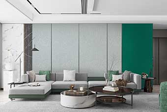 文山轻奢风格-客厅