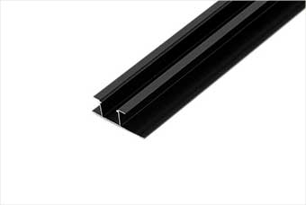 文山航空纤维墙咔铝合金带灯中条（哑黑氧化）