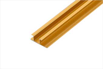 文山航空纤维墙咔铝合金带灯中条（钛金氧化）