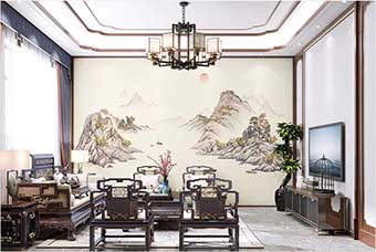 文山森佰汇航空纤维墙咔（巴山蜀水）