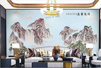 文山森佰汇航空纤维墙咔（鸿运当头）